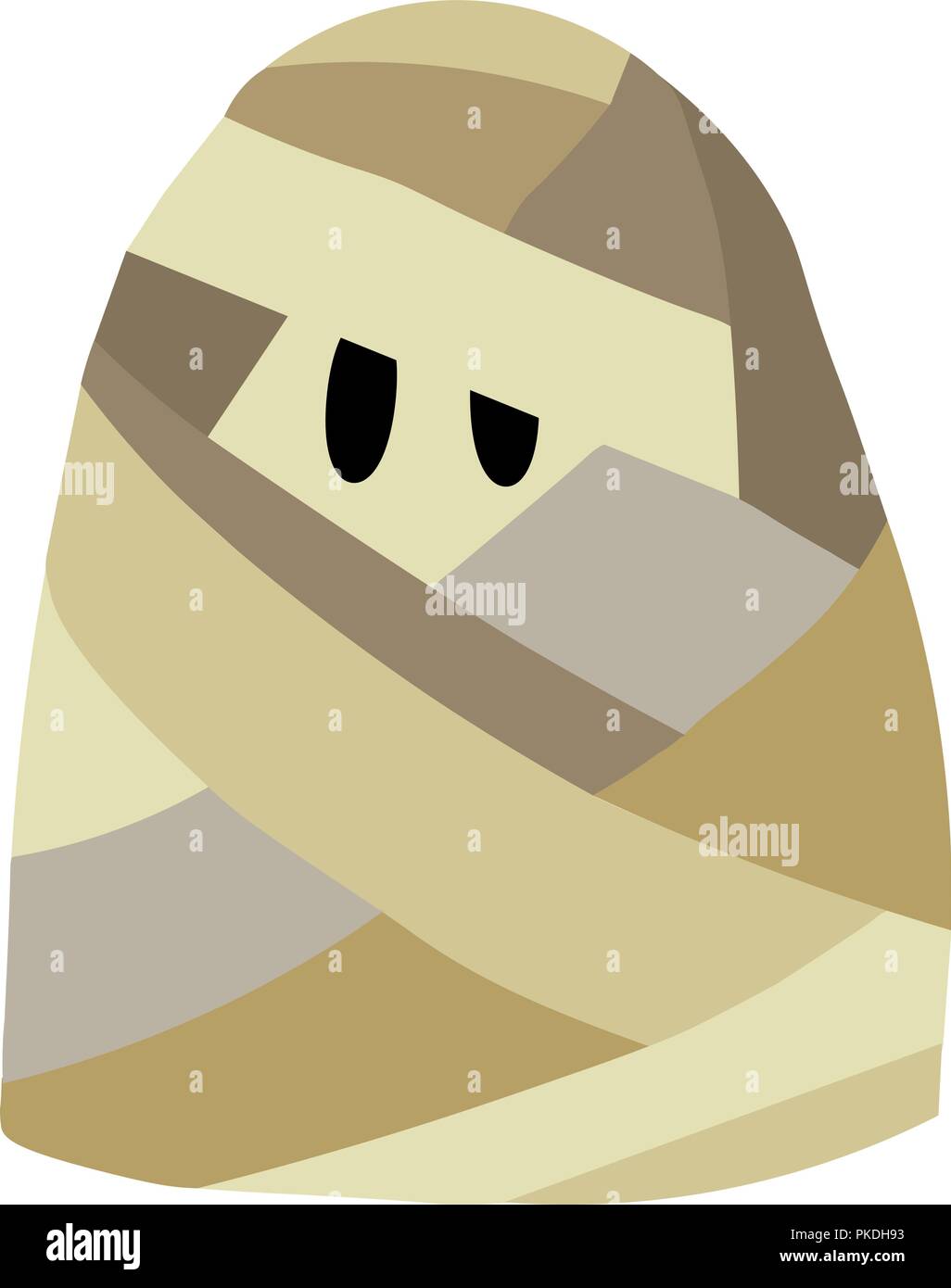 Illustration vectorielle, les personnages de dessins animés pour l'halloween, costume, maman d'usure Illustration de Vecteur