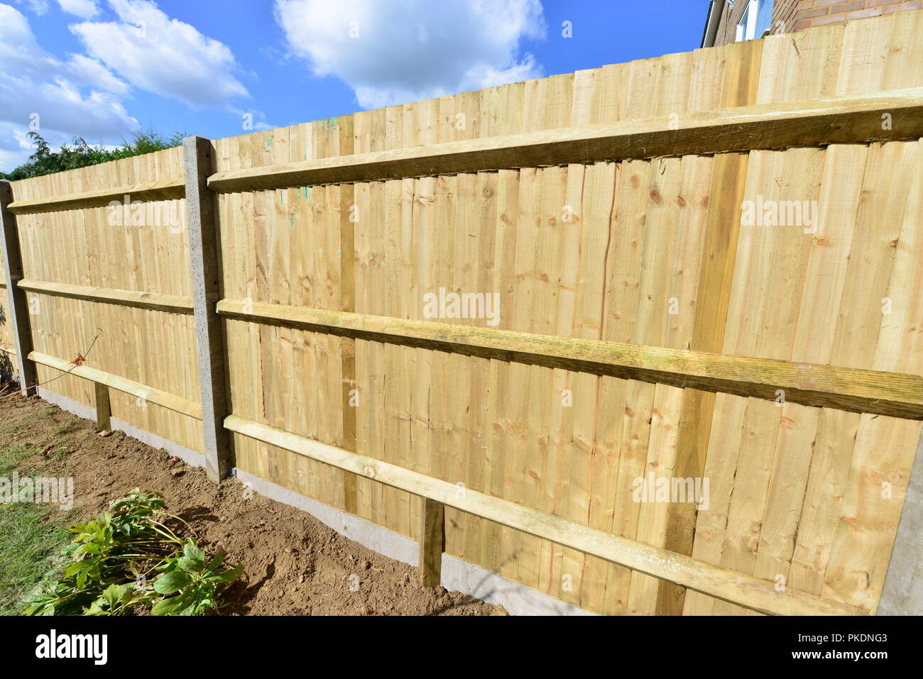 Un tout nouveau jardin clôture au Royaume-Uni en septembre. Banque D'Images