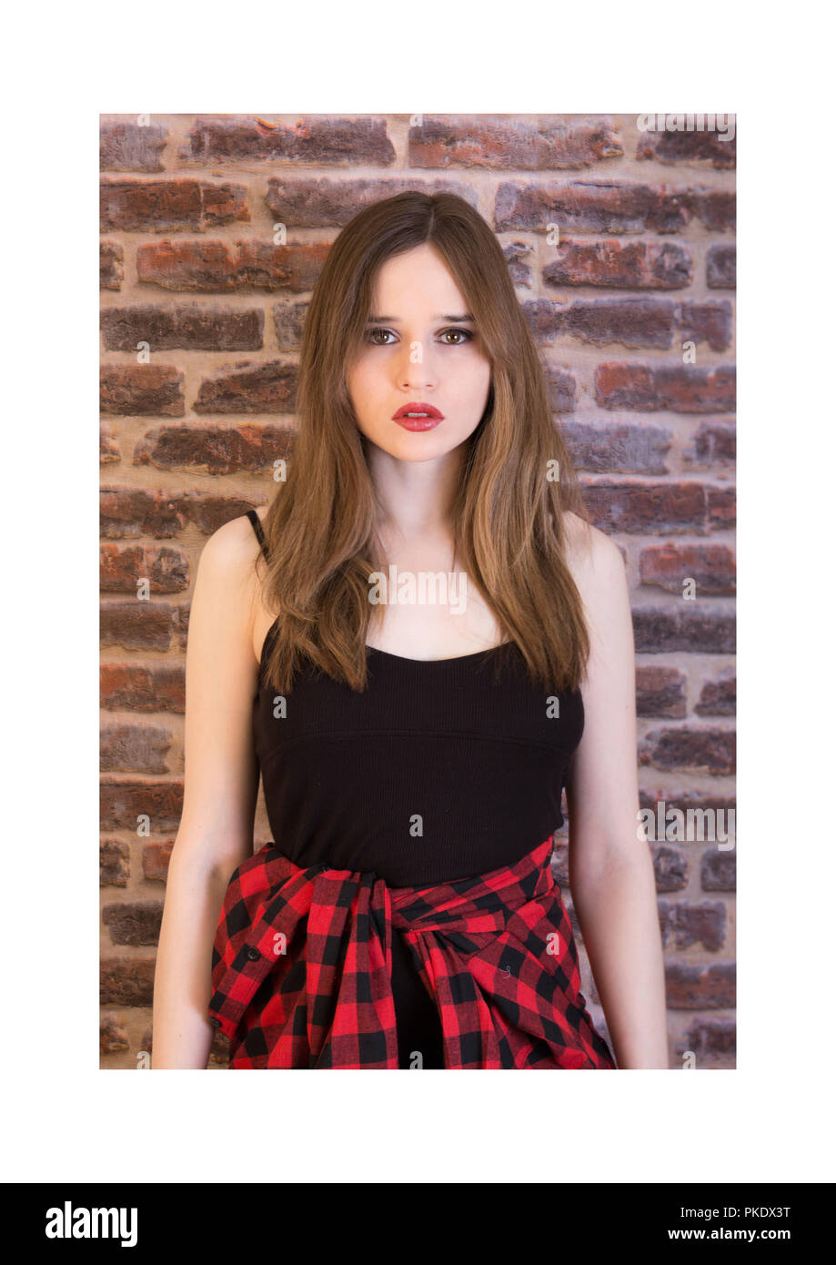 Années 1980 / années 1990 auto-portraits stylisés Banque D'Images