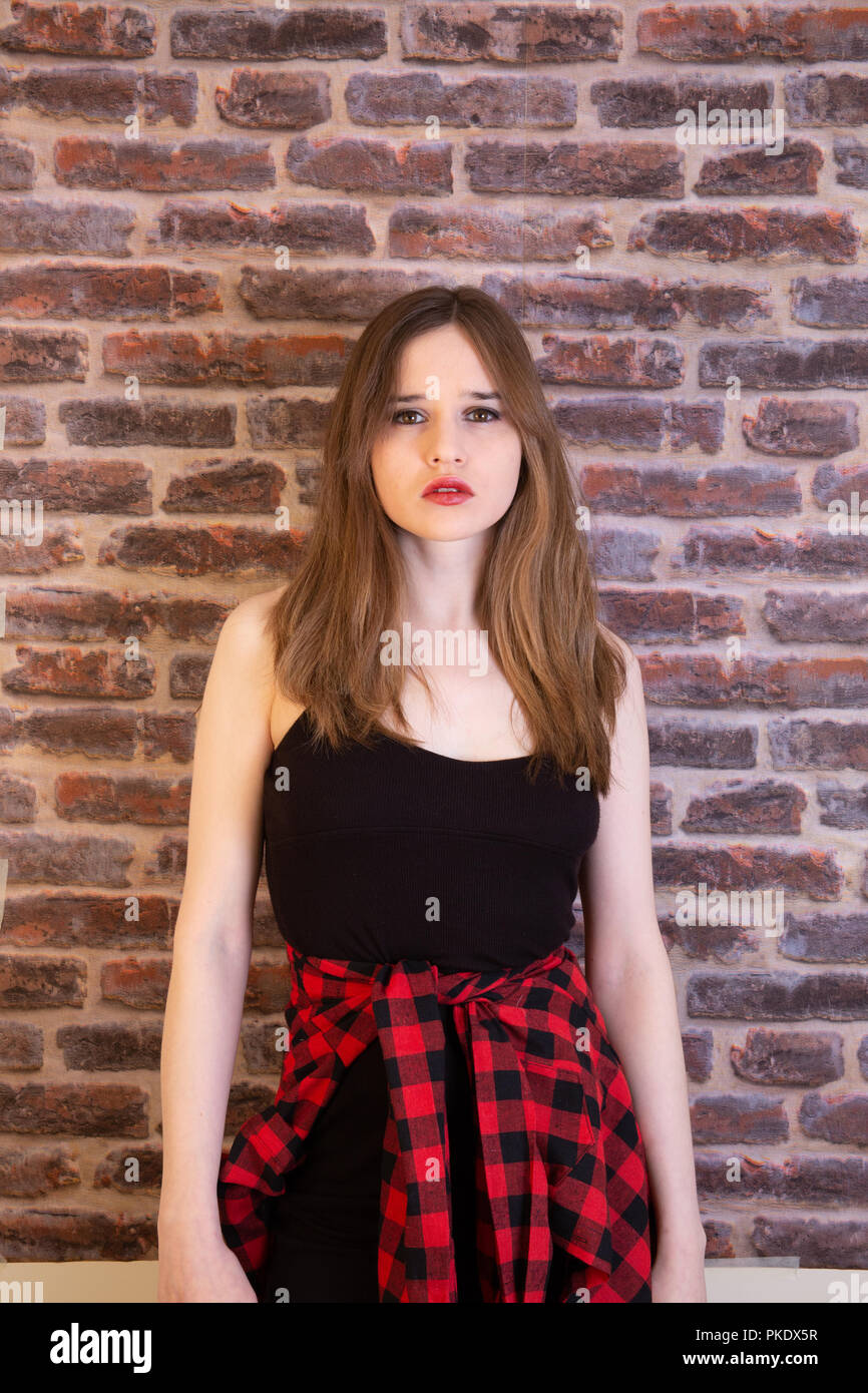 Années 1980 / années 1990 auto-portraits stylisés Banque D'Images