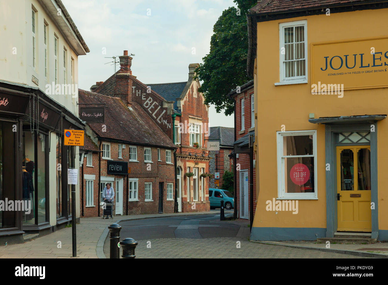 Soirée à Petersfield, Hampshire, Angleterre. Banque D'Images