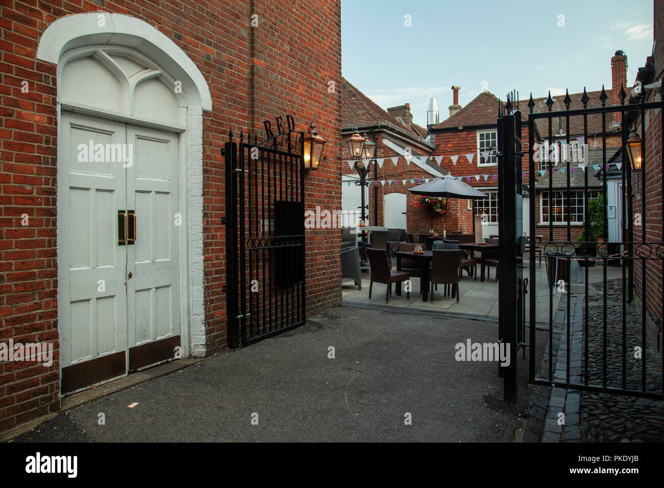 Soirée d'été à Petersfield, Hampshire, Angleterre. Banque D'Images