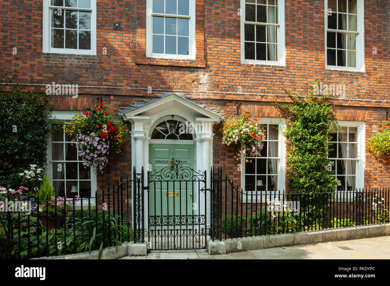 Maison traditionnelle dans la région de Winchester, Hampshire, Angleterre. Banque D'Images