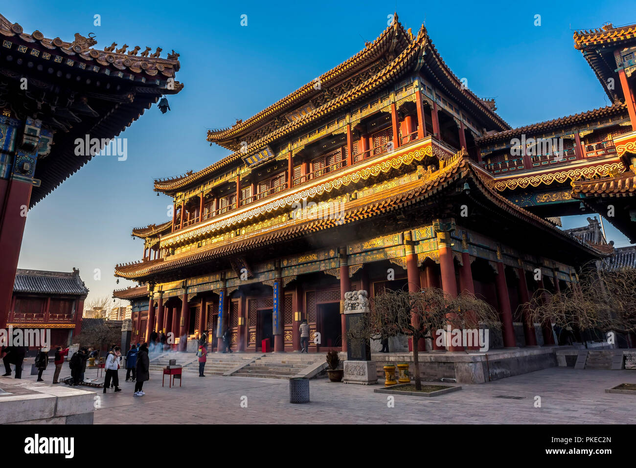 Lama Temple, Dongcheng District, Beijing, Chine Banque D'Images
