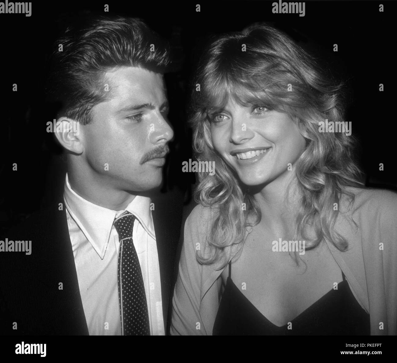 Maxwell Caulfield Michelle Pfeiffer 1982 Photo par Adam Scull/PHOTOlink ...