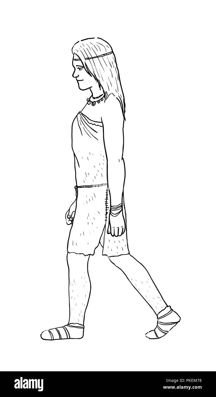 L'évolution de l'illustration numérique, l'homo erectus, l'australopithecus,sapiens Banque D'Images