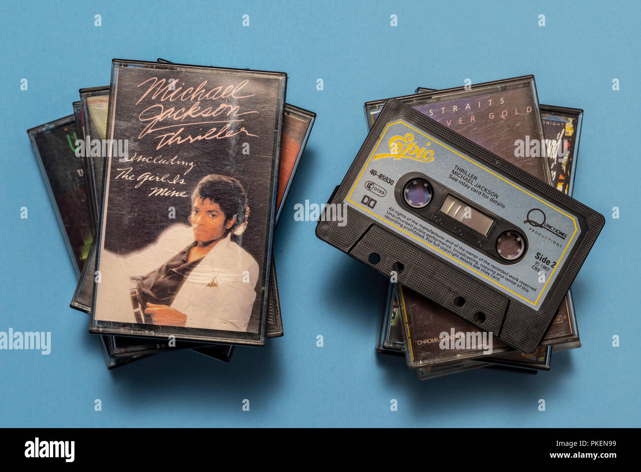 Cassette audio compact de Michael Jackson, Thriller, album avec art