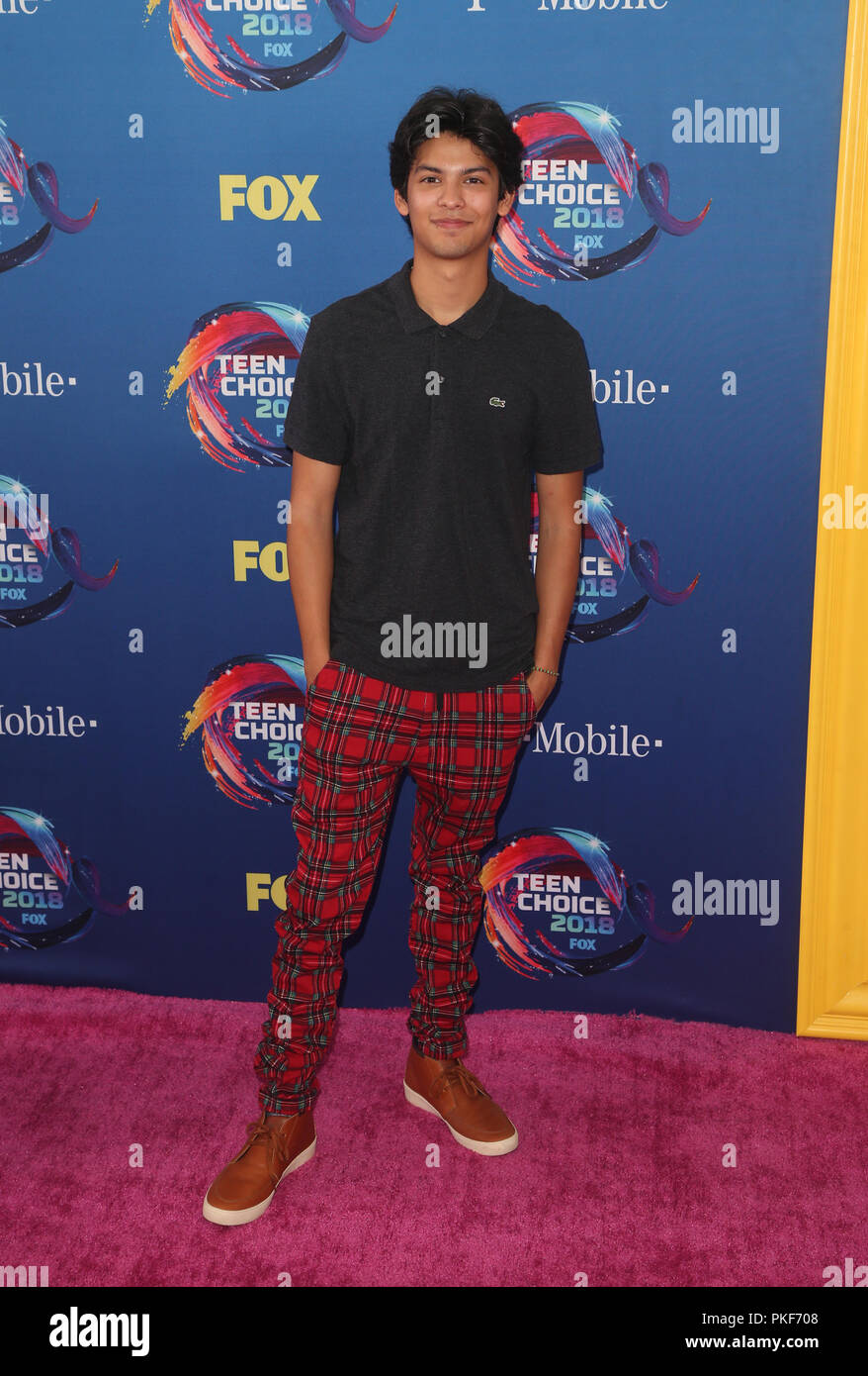 TEEN CHOICE 2018 comprend : Xolo Mariduena Où : Inglewood, California, United States Quand : 12 août 2018 Credit : FayesVision/WENN.com Banque D'Images