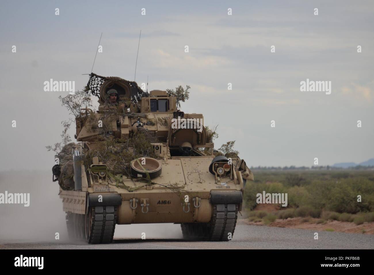 Les soldats de l'armée américaine, 4e bataillon du 118e Régiment d'infanterie, la Garde nationale de Caroline du Sud, participer à l'opération Hickory Sting à Ft. Bliss, Texas, le 9 août 2018. Hickory Opération Sting est un programme de capacités de formation de combat exportable ce défi et préparer les soldats dans toutes les compétences spécialisées pour être plus meurtriers, efficaces et tactiquement compétent dans leur travail. Banque D'Images