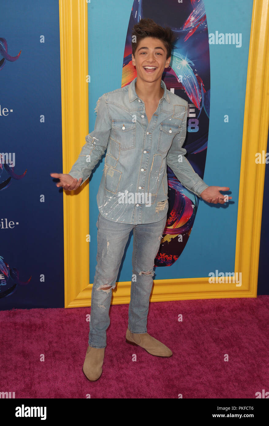 TEEN CHOICE 2018 comprend : Asher Angel Où : Inglewood, California, United States Quand : 12 août 2018 Credit : FayesVision/WENN.com Banque D'Images