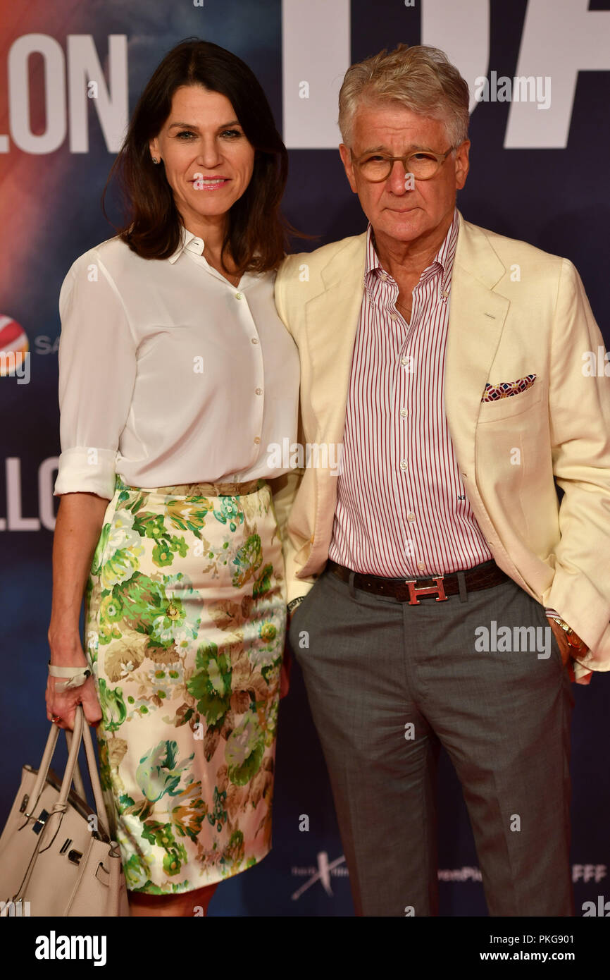 Marion KIECHLE avec mari Marcel REIF. Tapis rouge, tapis rouge, l'arrivée. Premiere film sur ballon 12.09.2018 au cinéma Mathaeser à Munich, dans le monde d'utilisation | Banque D'Images