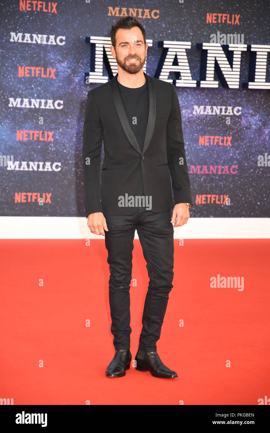 Londres, Royaume-Uni. 13Th Sep 2018. Justin Theroux,'Maniac' Première mondiale,Queen Elizabeth Hall,Southbank,London Crédit : michael melia/Alamy Live News Banque D'Images