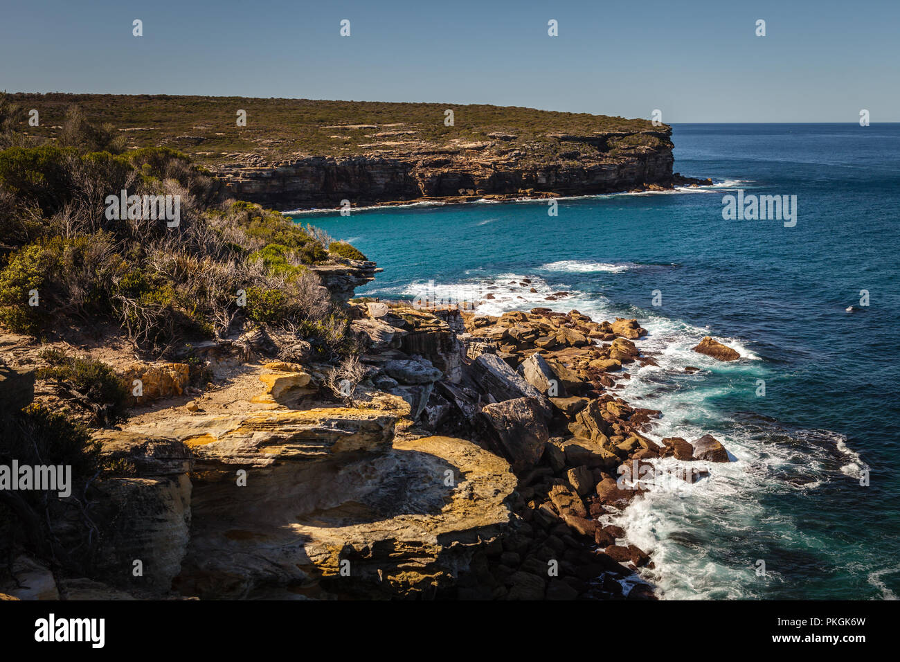 La côte de clifftop Banque D'Images