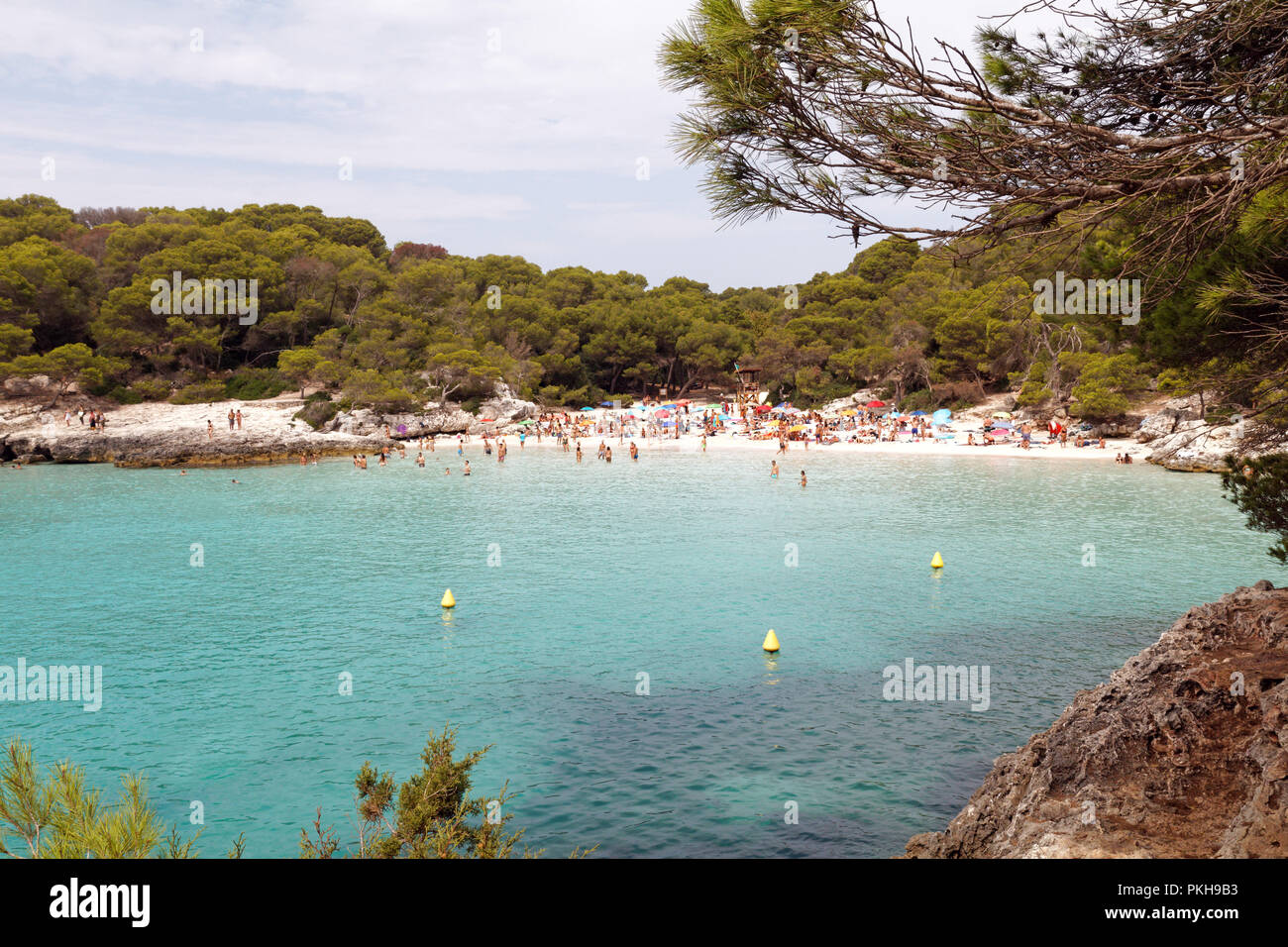 Turqueta, plage de l'île de Minorque, Iles Baléares, Espagne Banque D'Images