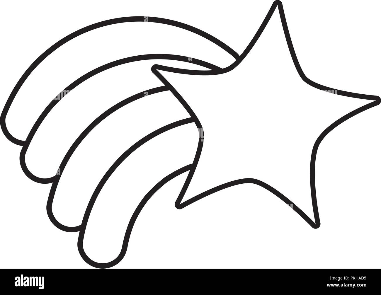 Décrire La Nature étoile Filante Avec Style Arc En Ciel