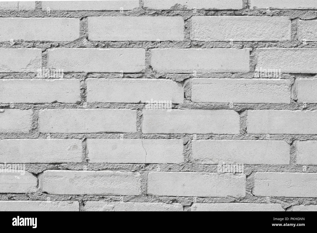 Vieux mur de briques gris texture d'arrière-plan Banque D'Images