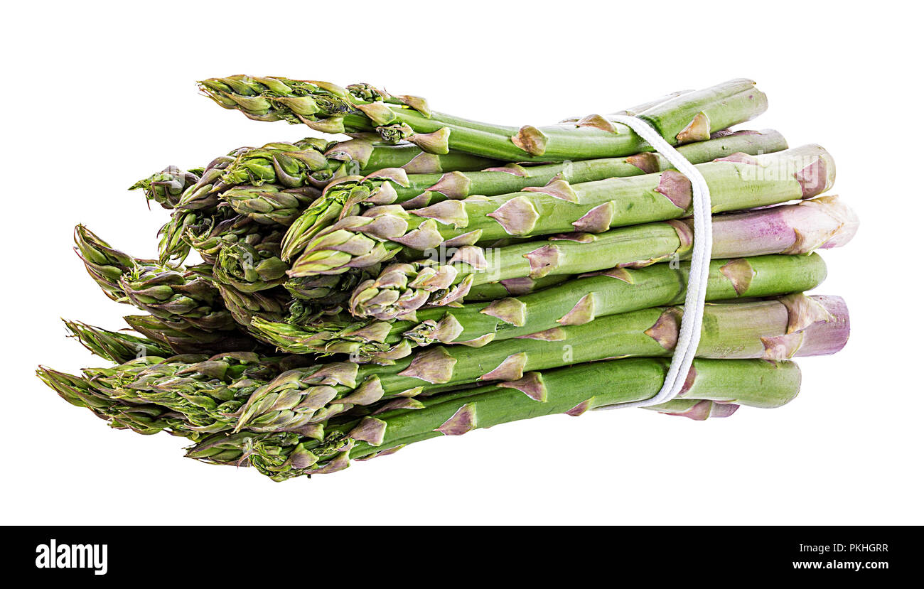 Les asperges isolé sur fond blanc Banque D'Images