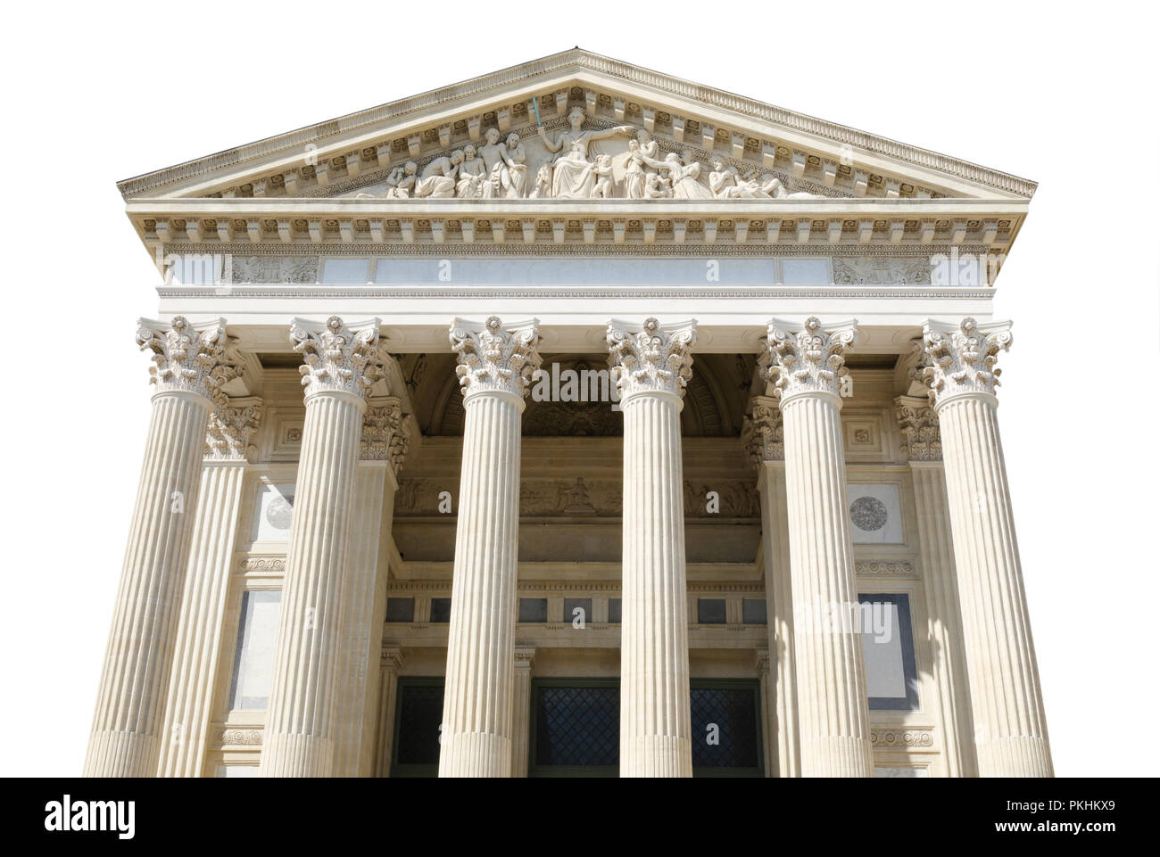 Palais isolé sur fond blanc Banque D'Images