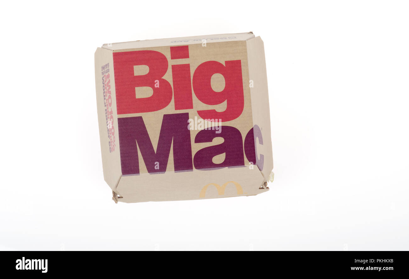 Mcdonald's Big Mac Box Banque D'Images