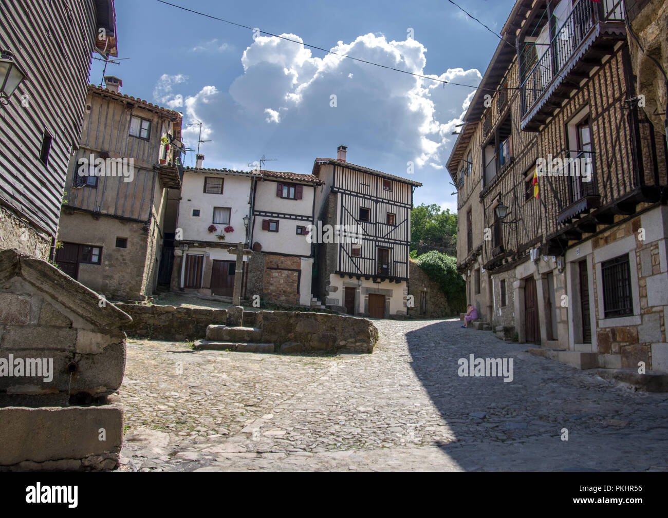 Village rural de la Alberca dans la province de Salamanque, Castille et Leon, Espagne Banque D'Images