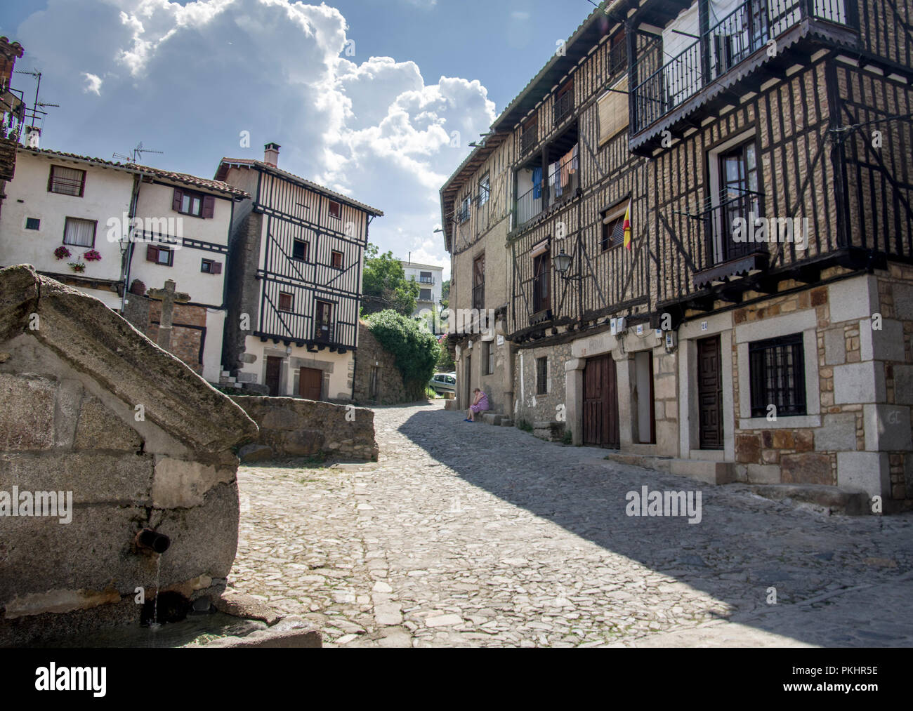 Village rural de la Alberca dans la province de Salamanque, Castille et Leon, Espagne Banque D'Images