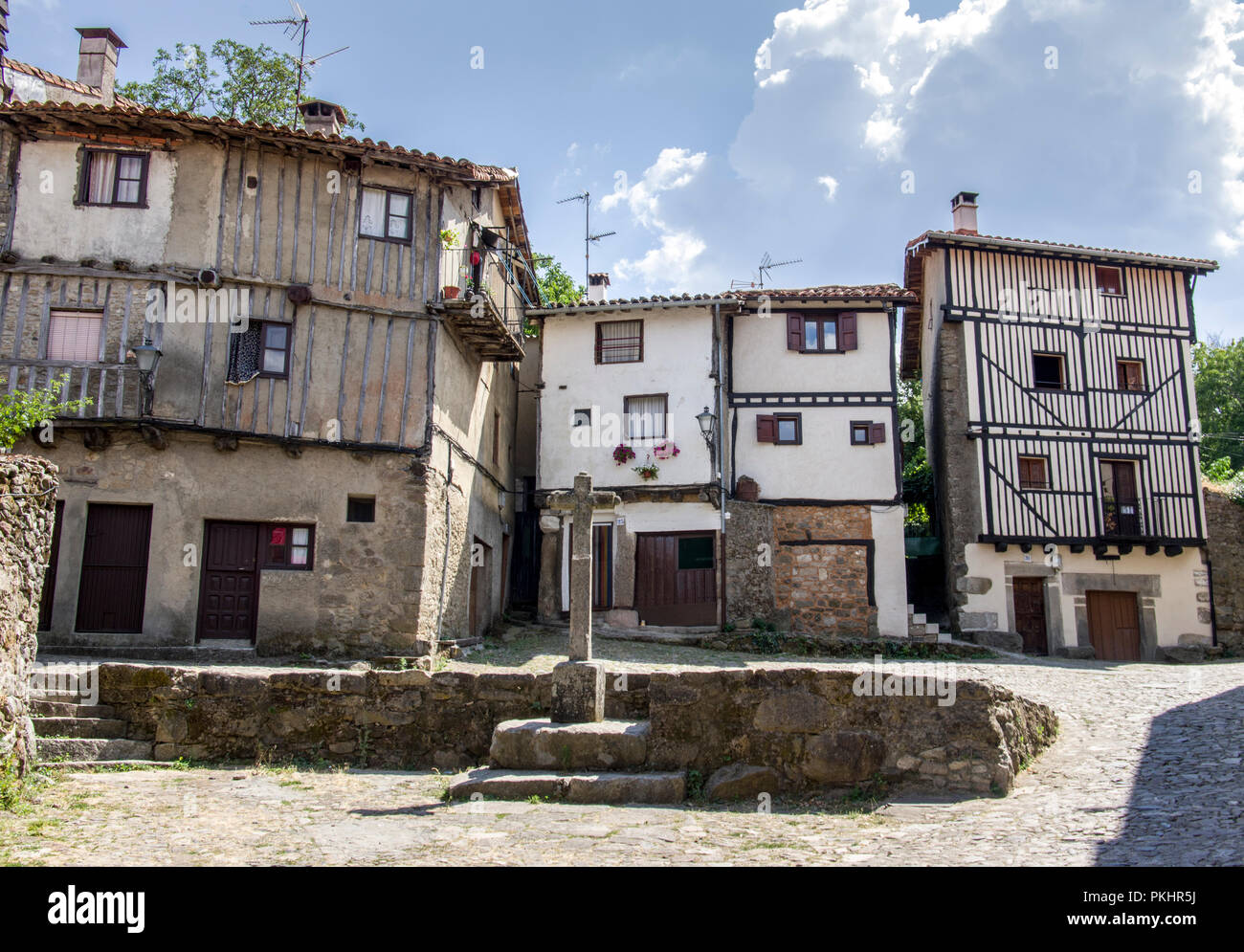 Village rural de la Alberca dans la province de Salamanque, Castille et Leon, Espagne Banque D'Images