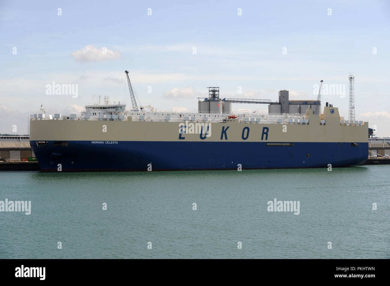 Le matin Celesta ship docks de Southampton, Angleterre Banque D'Images