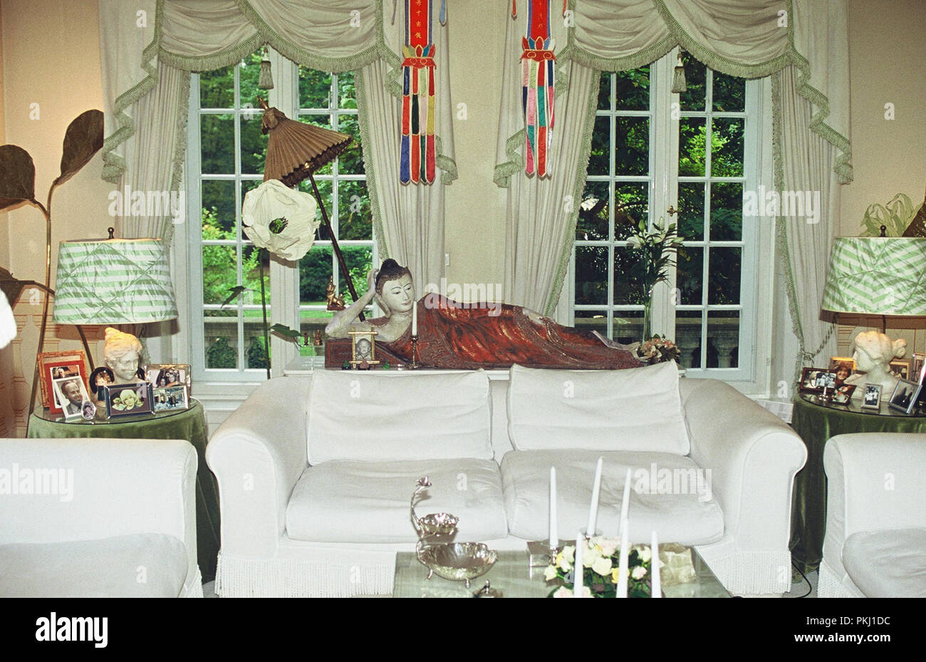 Im Haus des Familiensitz der Bismarcks Schloss Friedrichsruh nahe Hamburg, Deutschland 2006. Dans la chambre de la résidence familiale du château de Bismarck Friedrichsruh près de Hambourg, Allemagne 2006. Banque D'Images