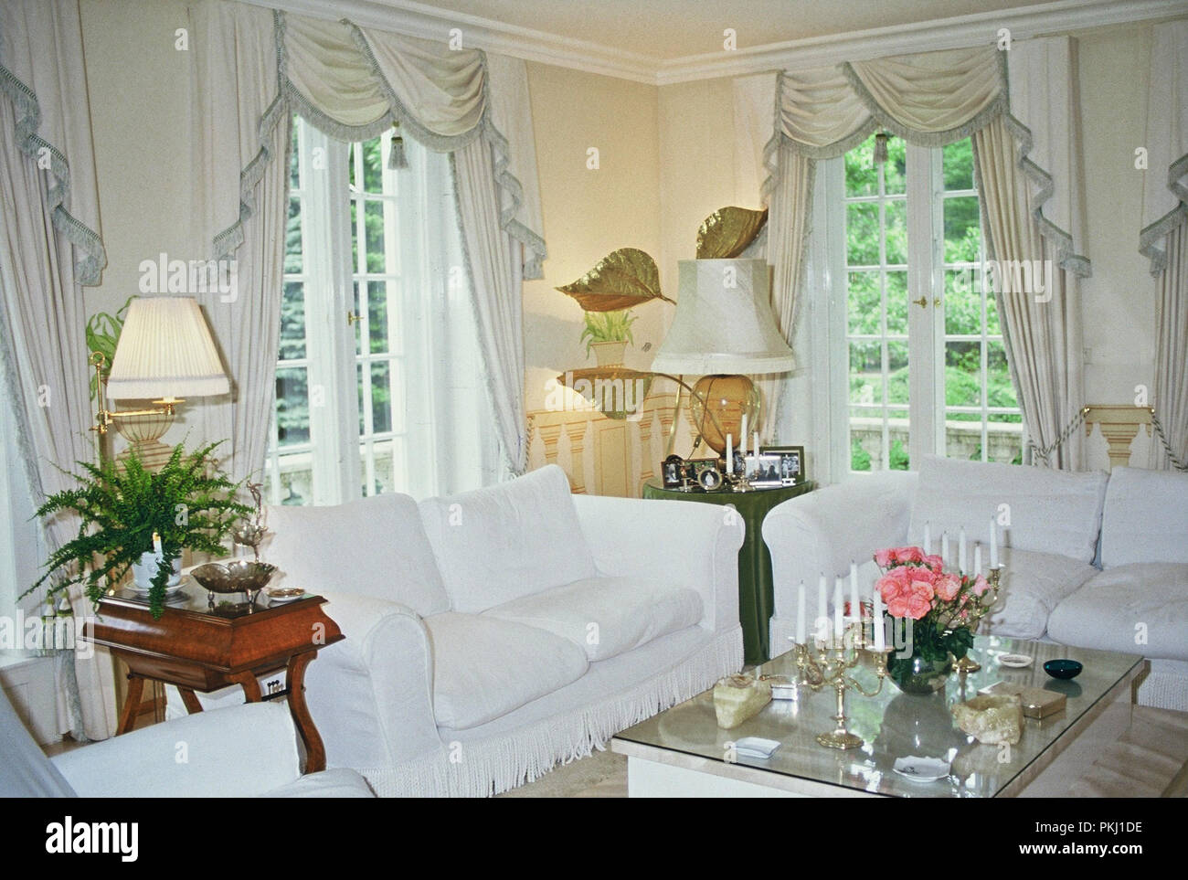 Im Haus des Familiensitz der Bismarcks Schloss Friedrichsruh nahe Hamburg, Deutschland 2006. Dans la chambre de la résidence familiale du château de Bismarck Friedrichsruh près de Hambourg, Allemagne 2006. Banque D'Images