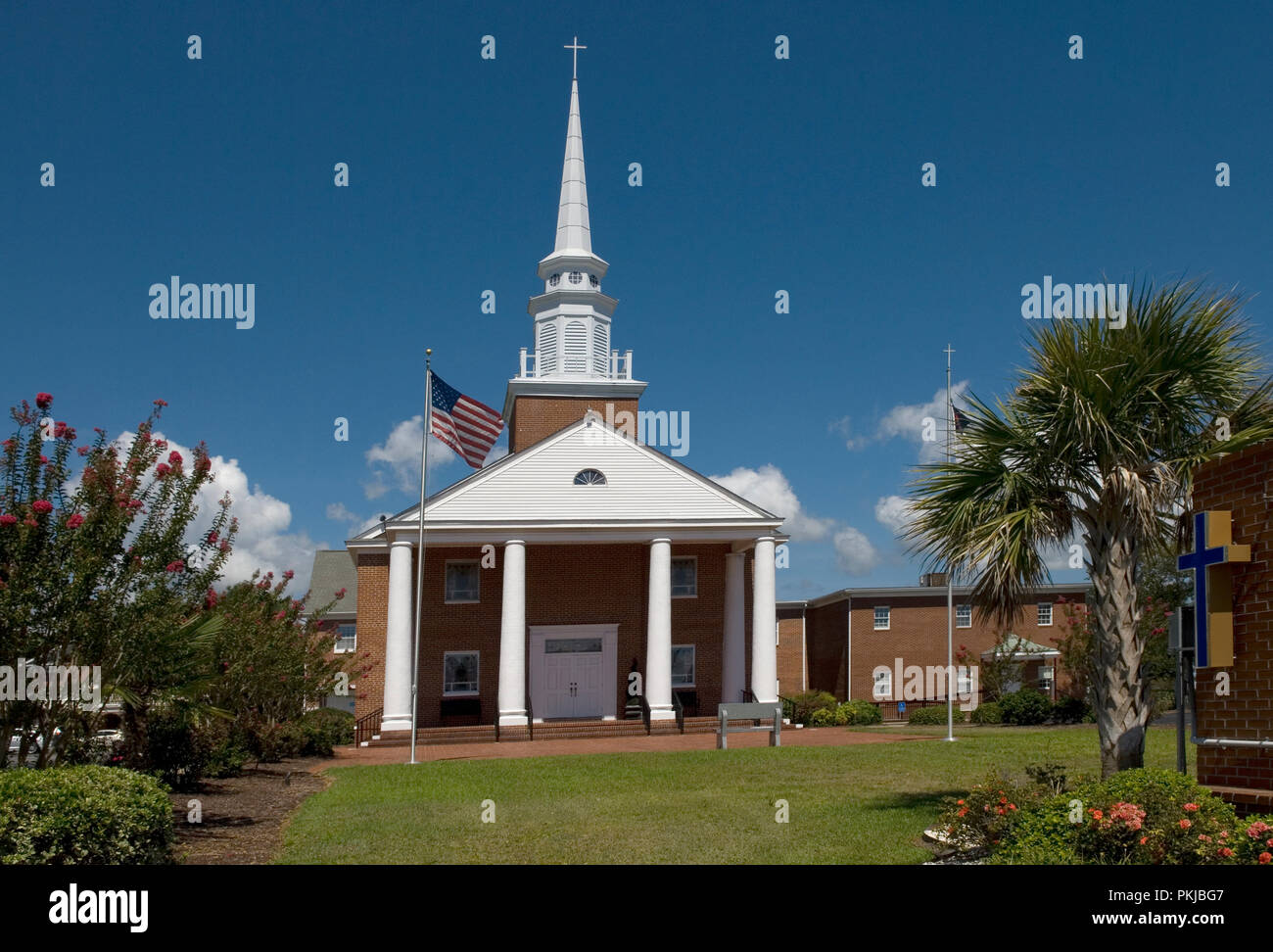 Première église baptiste North Myrtle Beach en Caroline du Sud USA Banque D'Images