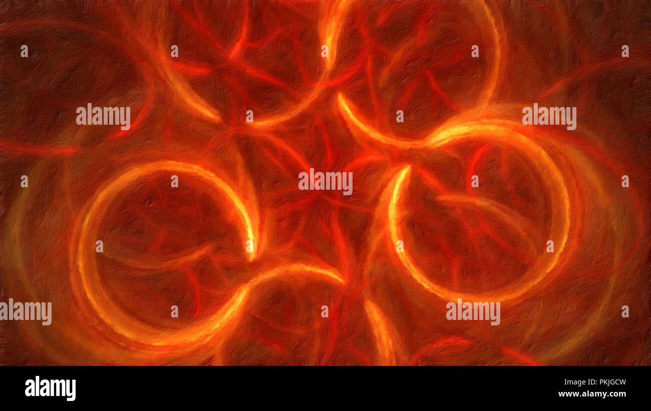 La créativité abstraite fond fractale générée par ordinateur avec effet de peinture. Banque D'Images