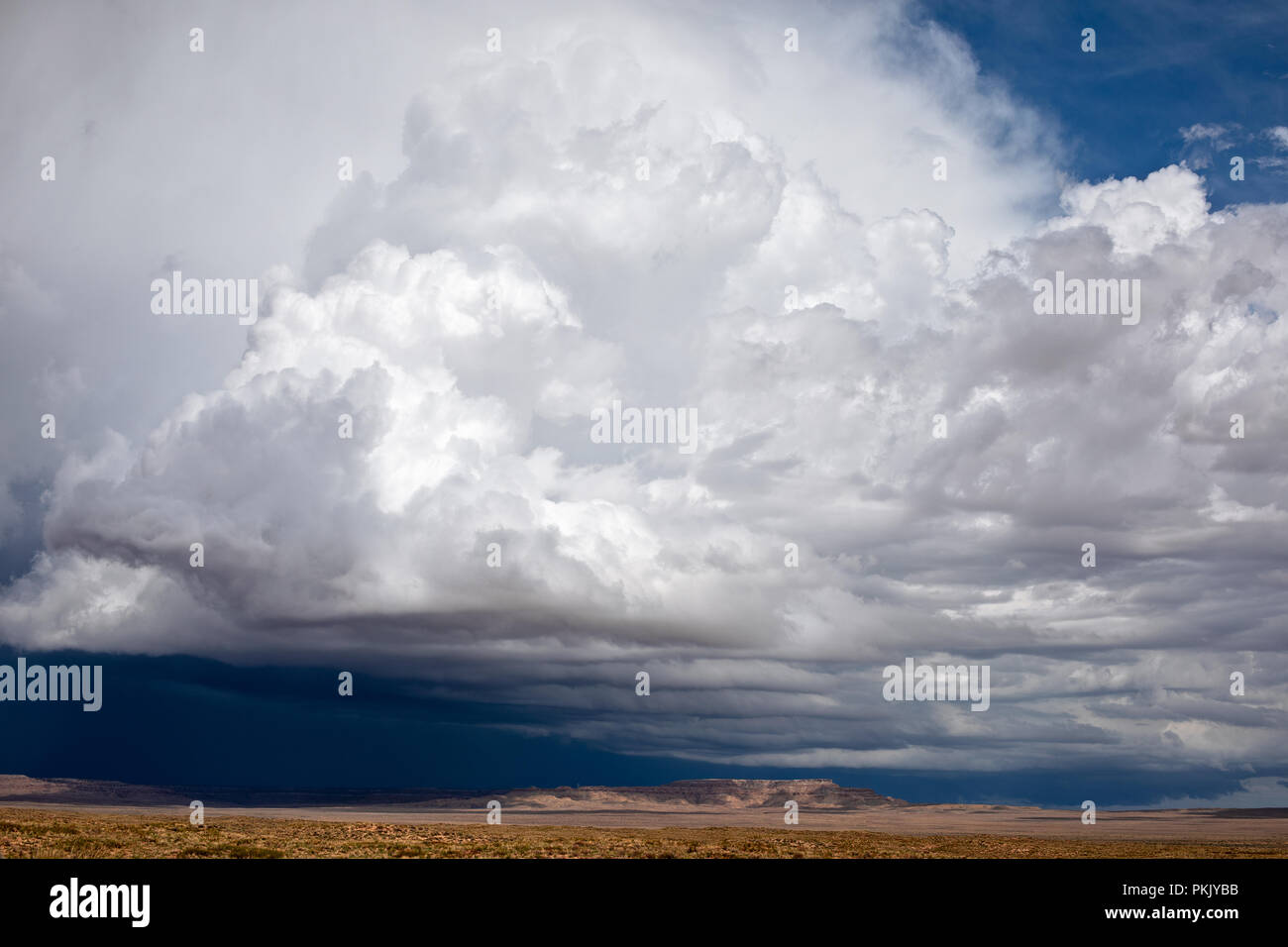 Nuages de cumulonimbus imposants avec un ciel bleu Banque D'Images