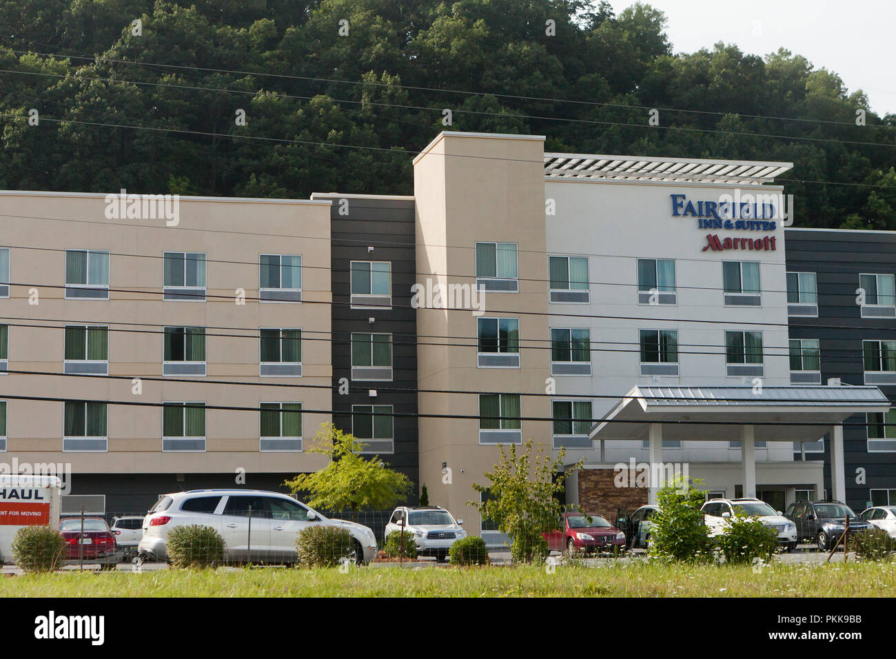 Fairfield Inn & Suites Marriott extérieur du bâtiment - USA Banque D'Images