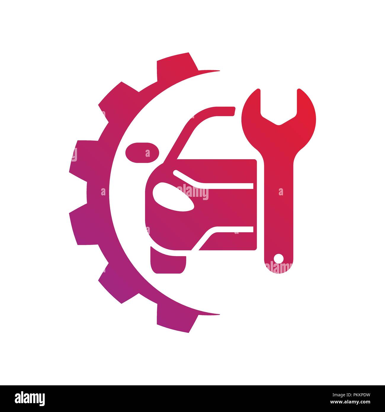 Auto service signe. Réparation de voiture logo. EPS 10 Illustration de Vecteur