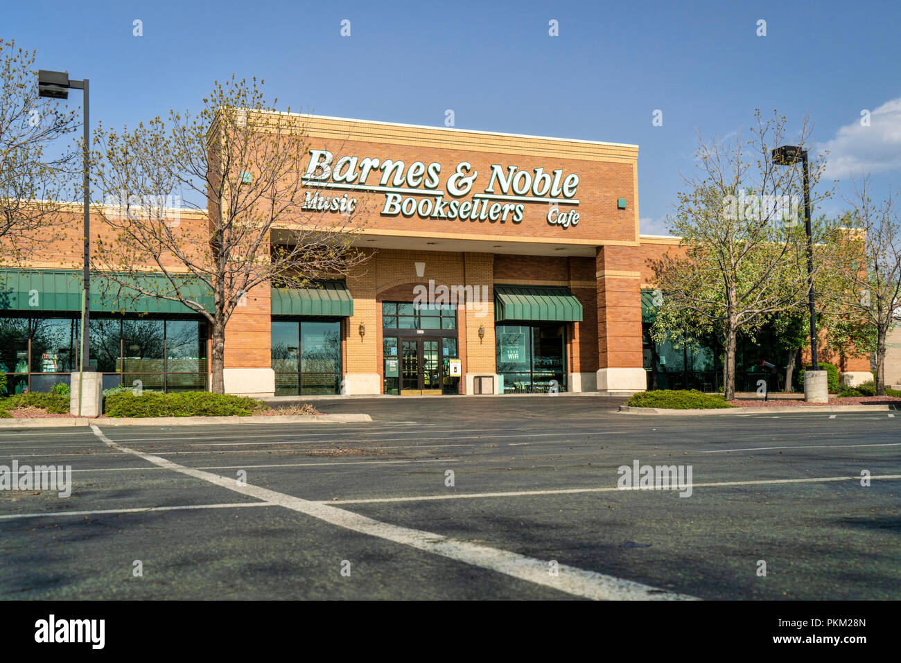 Fort Collins, CO, USA - 30 Avril 2018 : Barnes & Noble, Inc. est le plus grand de la libraire à la vente au détail aux États-Unis, et le premier vendeur de c Banque D'Images