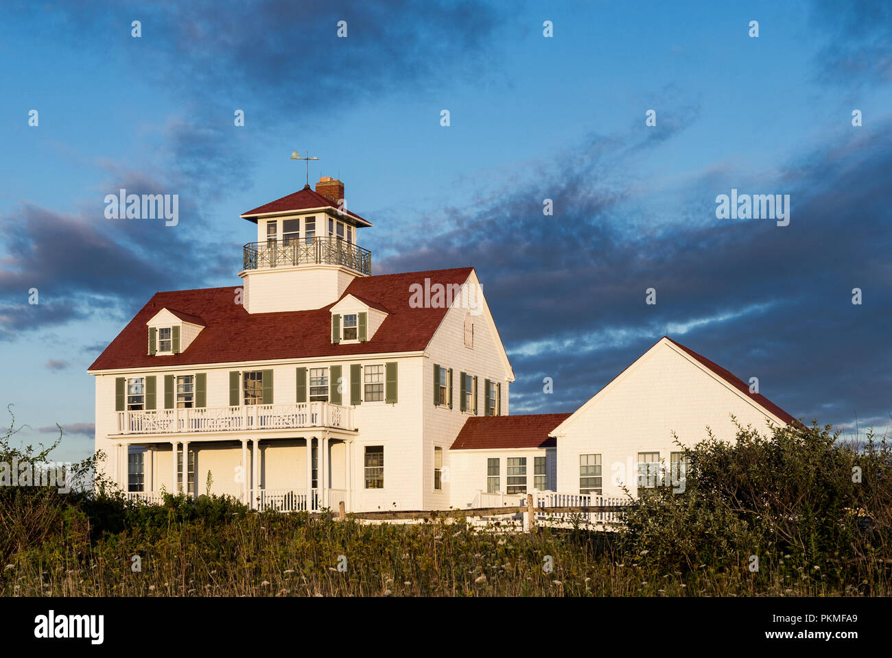 La station de la Garde côtière canadienne, la Garde côtière Beach, Cape Cod National Seashore, Easham, Cape Cod, Massachusetts, États-Unis. Banque D'Images
