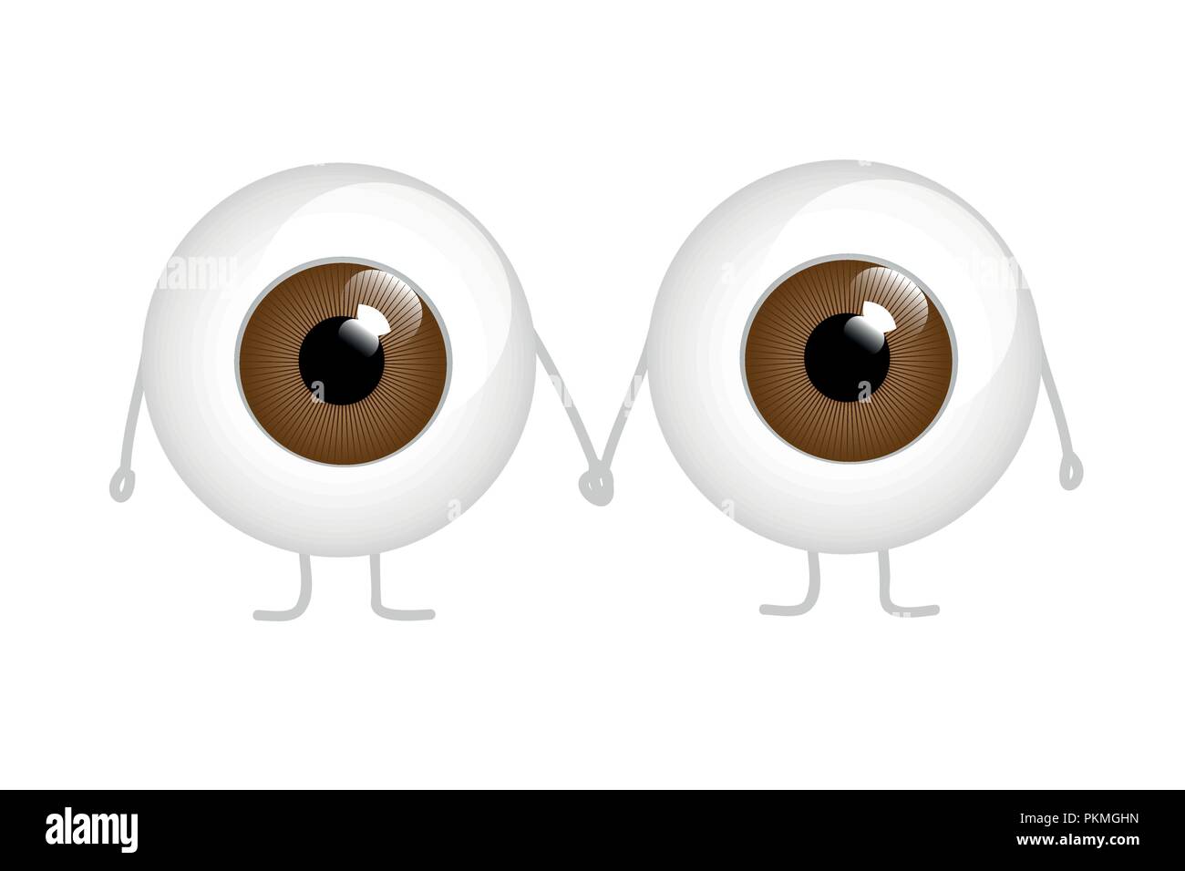 Yeux marrons Banque d'images vectorielles - Alamy