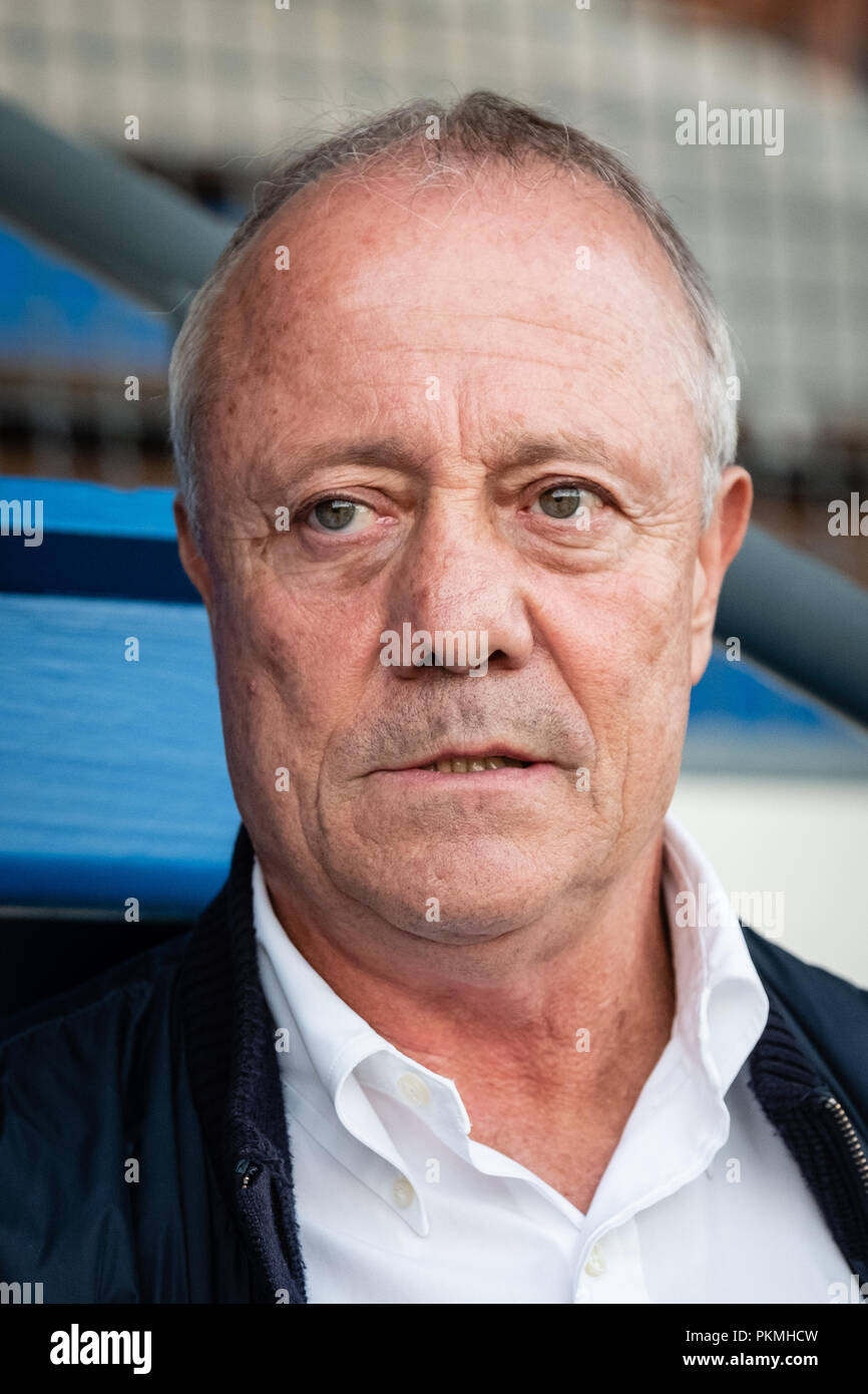 La France. 07 septembre, 2018. Bernard Lacombe est un ancien international de football français. Joueur de l'Olympique Lyonnais, il a aussi joué à Bordeaux et St et Banque D'Images