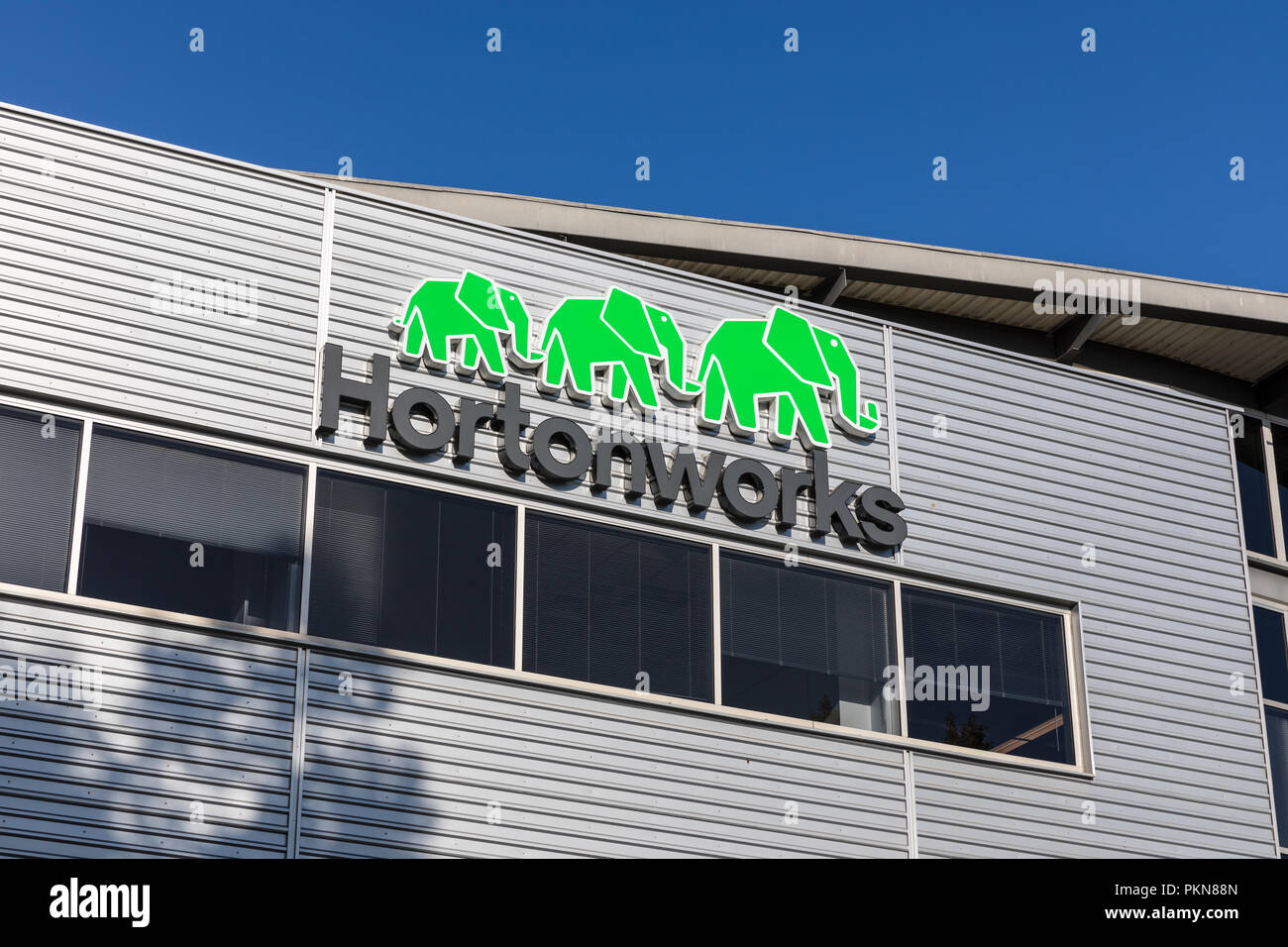 Hortonworks, Great America Parkway, Santa Clara, Californie, États-Unis Banque D'Images