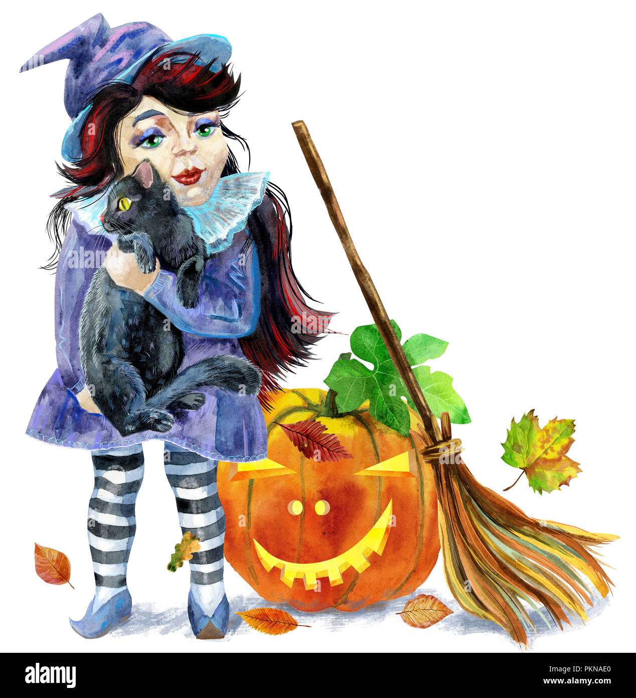 Sorciere Halloween Citrouille Avec Chat Noir Et D Un Balai Illustration A L Aquarelle Photo Stock Alamy Sorciere Halloween Citrouille Avec Chat Noir Et D Un Balai Illustration A L Aquarelle Photo Stock Alamy