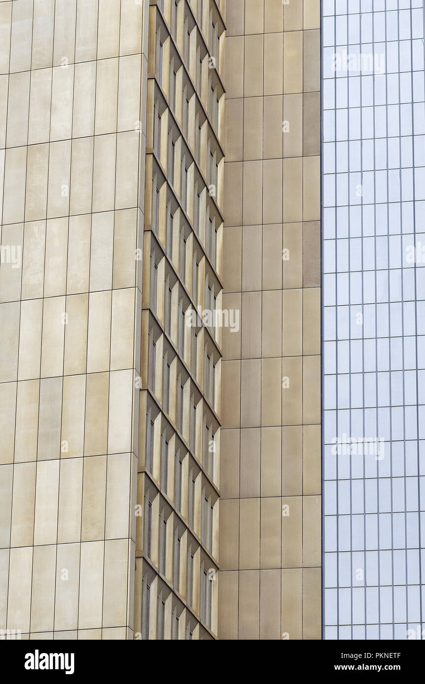 Bâtiment de verre et d'or Résumé Berlin Ouest Banque D'Images