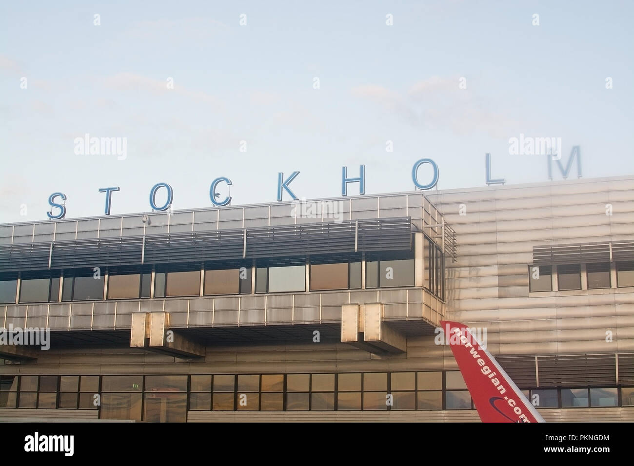 Suède, Stockholm Arlanda - septembre 6, 2018 : Le norvégien à l'arrivée d'aile de Stockholm Arlanda, lors d'une journée ensoleillée sur le 6 septembre 2018, à Majorque, en Espagne. Banque D'Images
