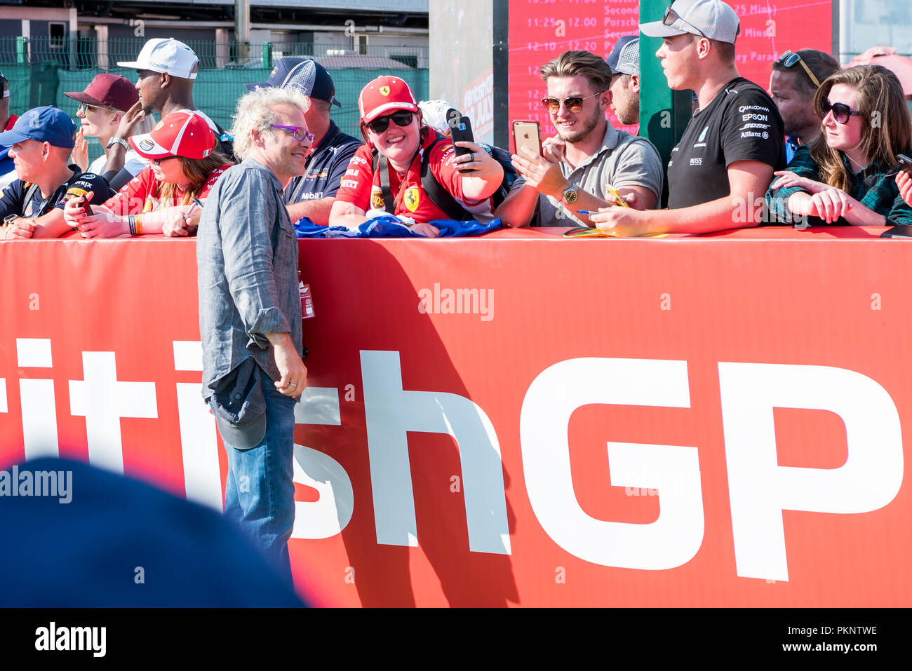 Jacques Villeneuve au Grand Prix de Grande-Bretagne 2018, Silverstone, Northamptonshire Banque D'Images