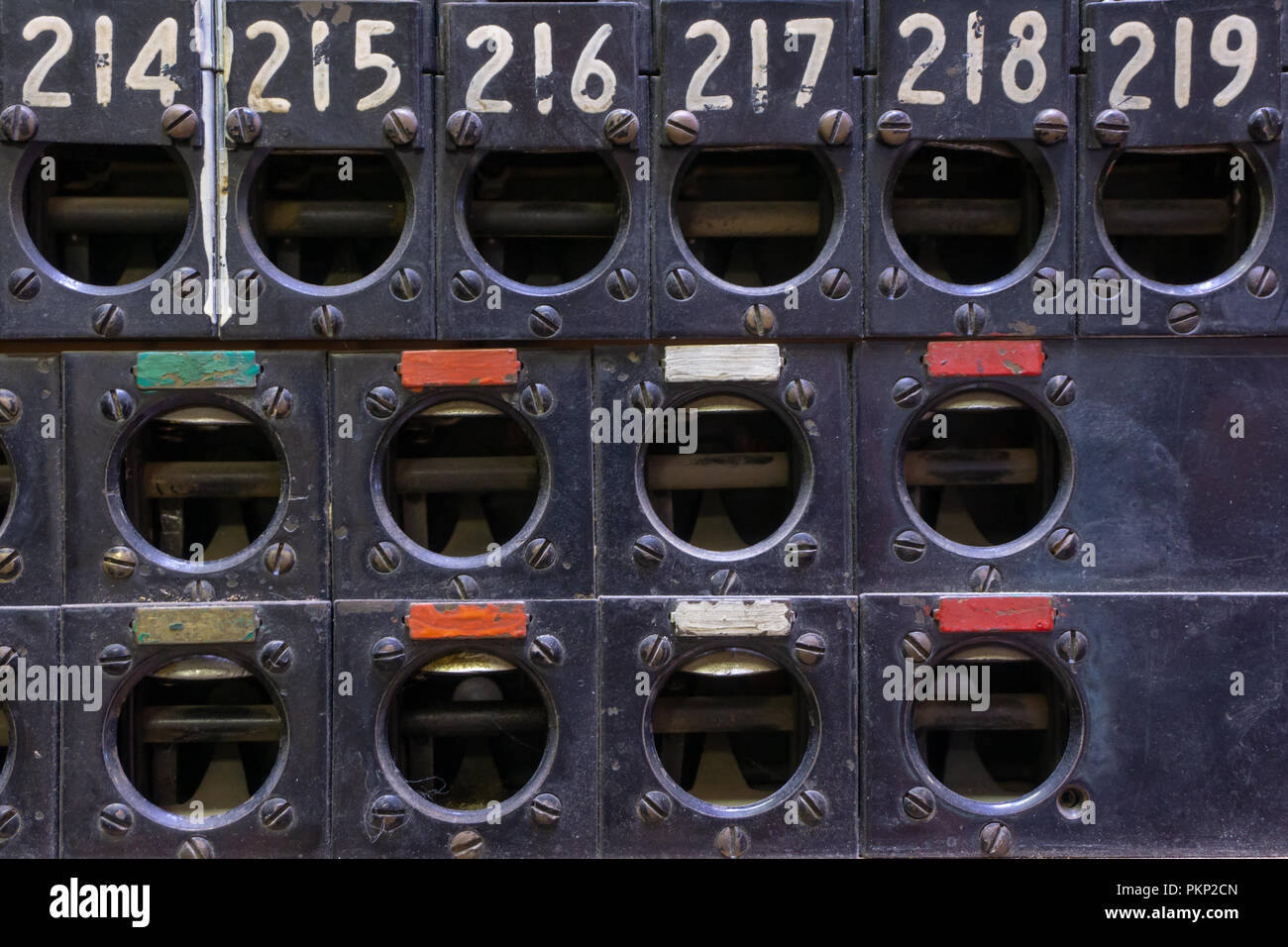 Close-up of Antique standard téléphonique Banque D'Images