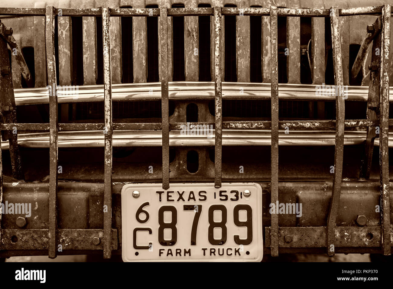 Vieux camion, Texas, États-Unis Banque D'Images