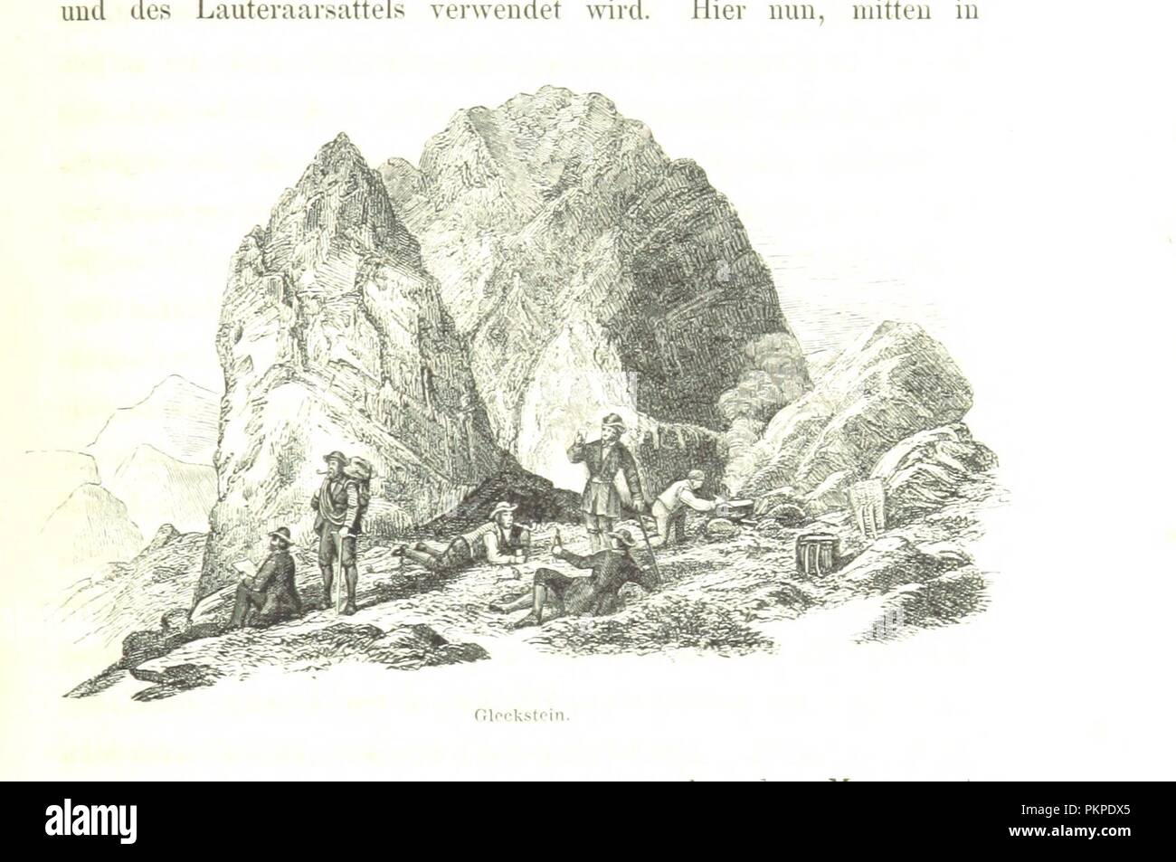 Libre à partir de la page 97 du Hochgebirge von Grindelwald. Naturbilder aus der schweizerischen und von Alpenwelt Aeby C. E. C. Fellenberg . und Gerwer. . Mit einer Karte dans Farbendruck von R. Leuzinger' . Banque D'Images