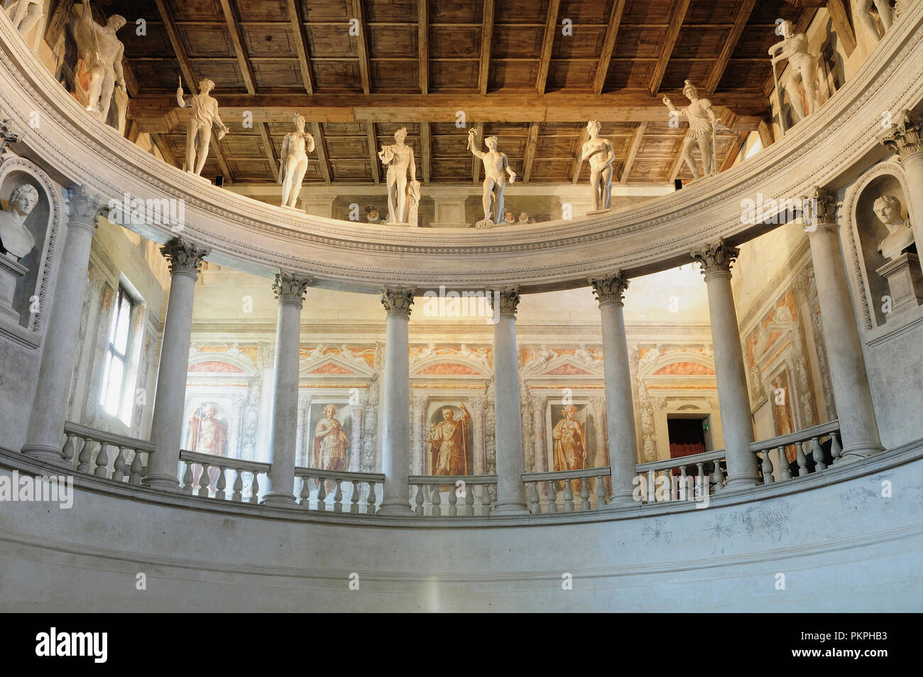L'Italie, Lombardie, Sabbionetta, ce théâtre antique. Banque D'Images