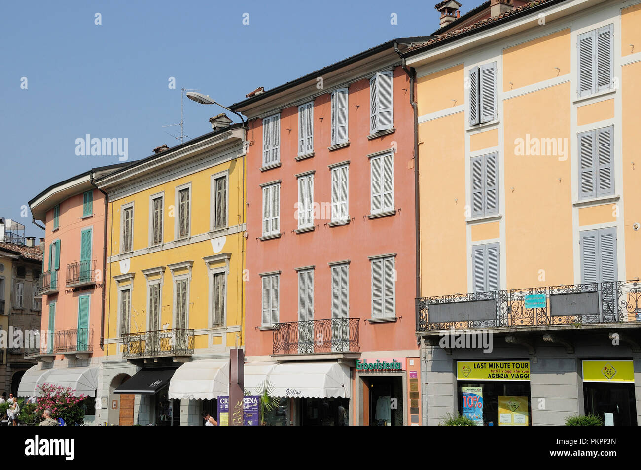 L'Italie, Lombardie, Crema, scène de rue. Banque D'Images