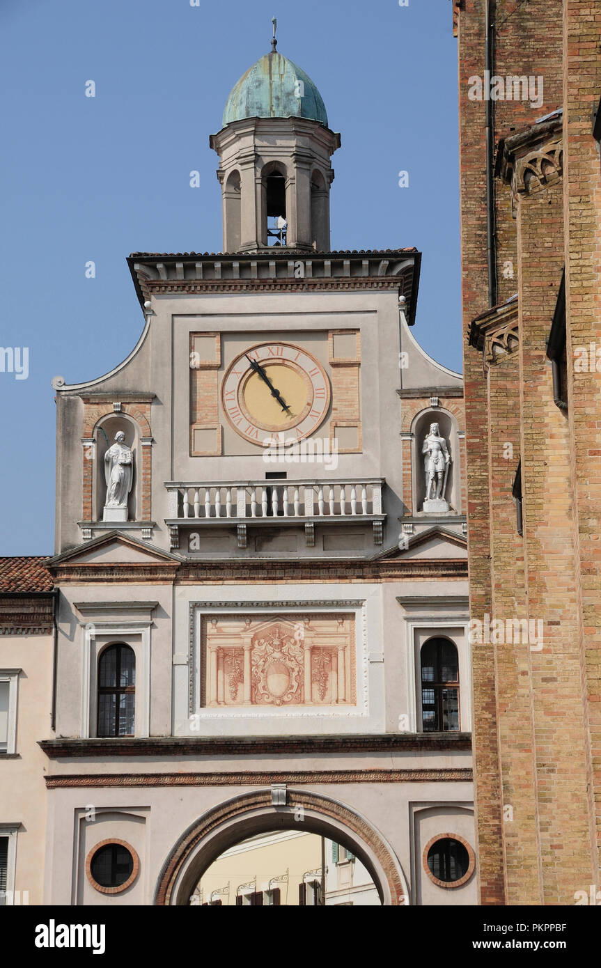 L'Italie, Lombardie, Crema, Torazzo, Clocktower. Banque D'Images