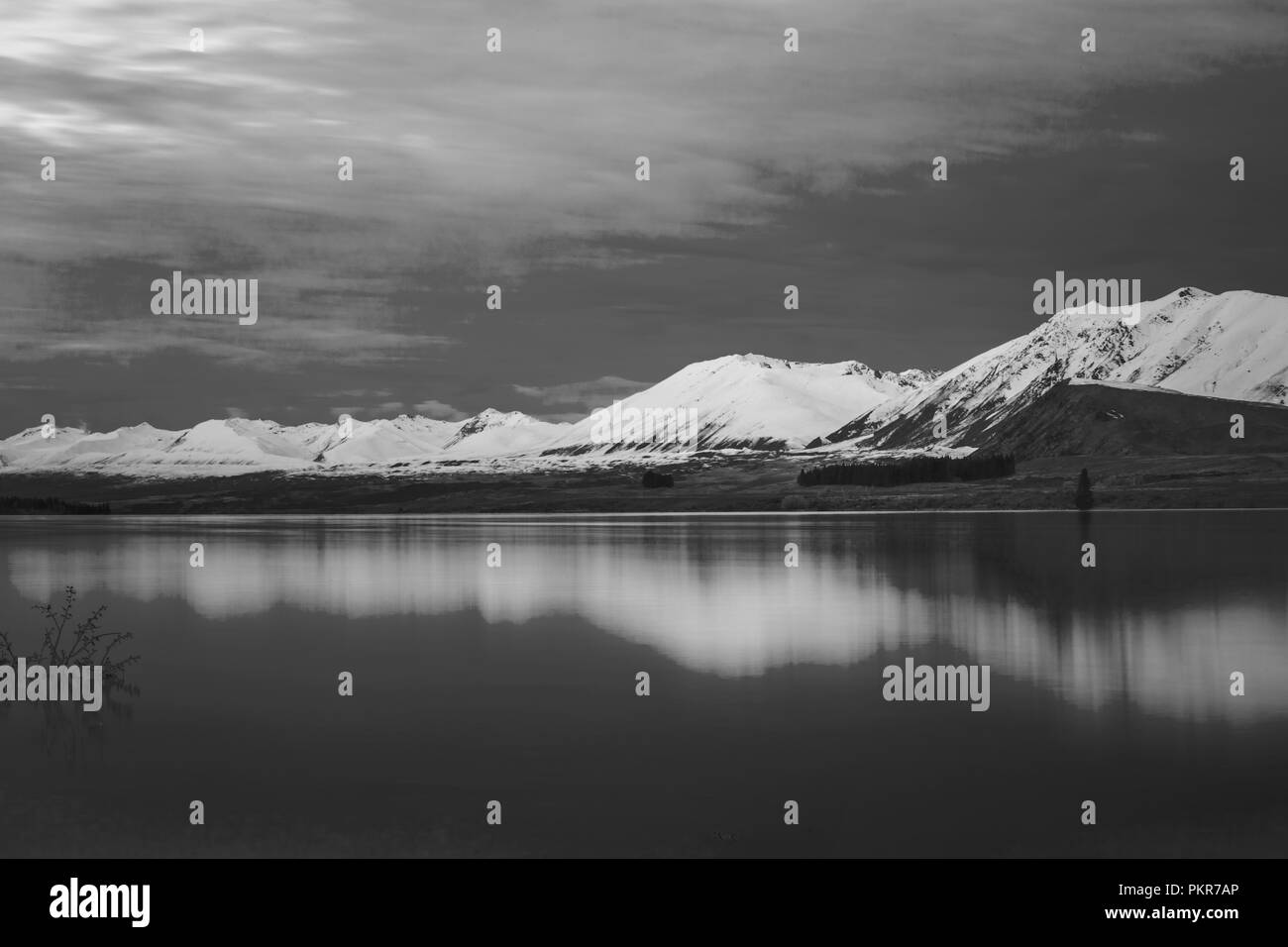 L'automne dans le Lac Tekapo, paysage de Nouvelle-Zélande Banque D'Images